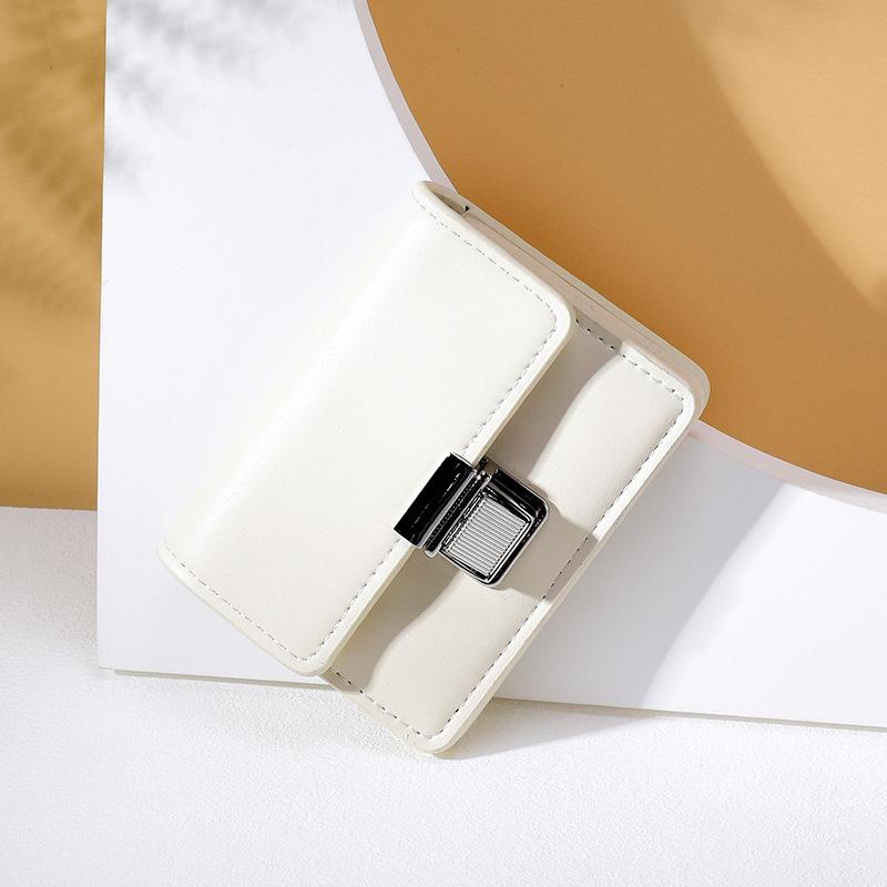 Neue Damen Geldbörse Mädchen Geldbörse kurz einfarbig schlicht ins Studenten Ausweishülle Damen Geldbörse