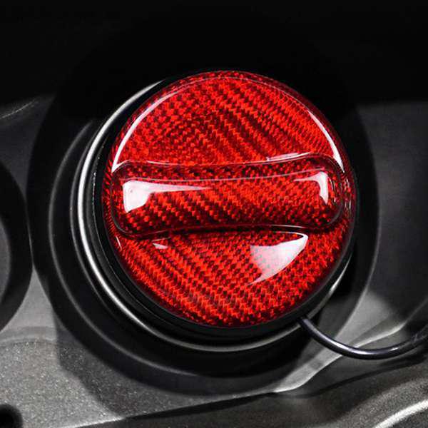 Mercedes-AMG G-Wagen Dry Carbon Fiber Fuel Tank Cap Sticker for Interior/Exterior Modification.