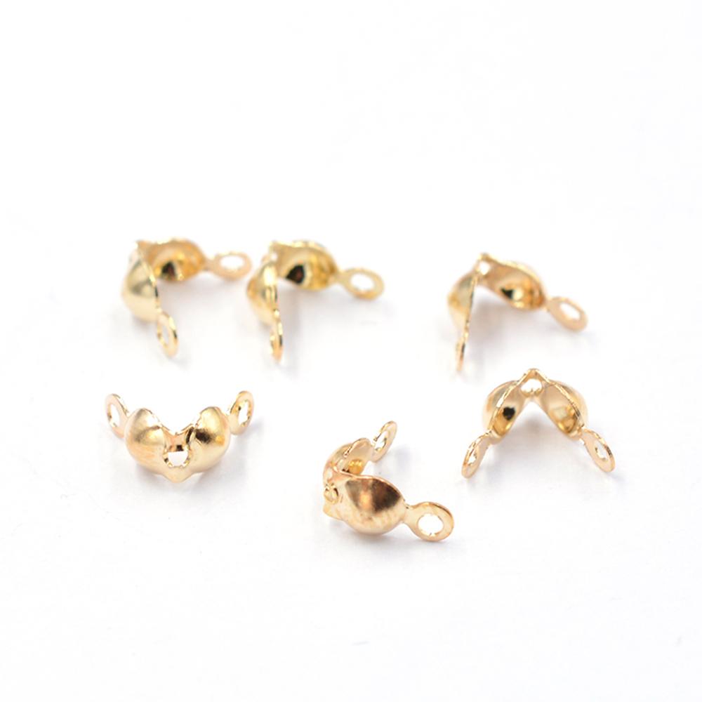 Connector Clasp Fitting for Ball Chain Calotte End Crimps Beads Connector Components for Jewelry Making Fandings