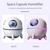 Space Capsule Air Humidifier 220ML Colorful Night Lamp For Birthday Christmas Gift Home Bedroom Decoration Atmosphere Lighting