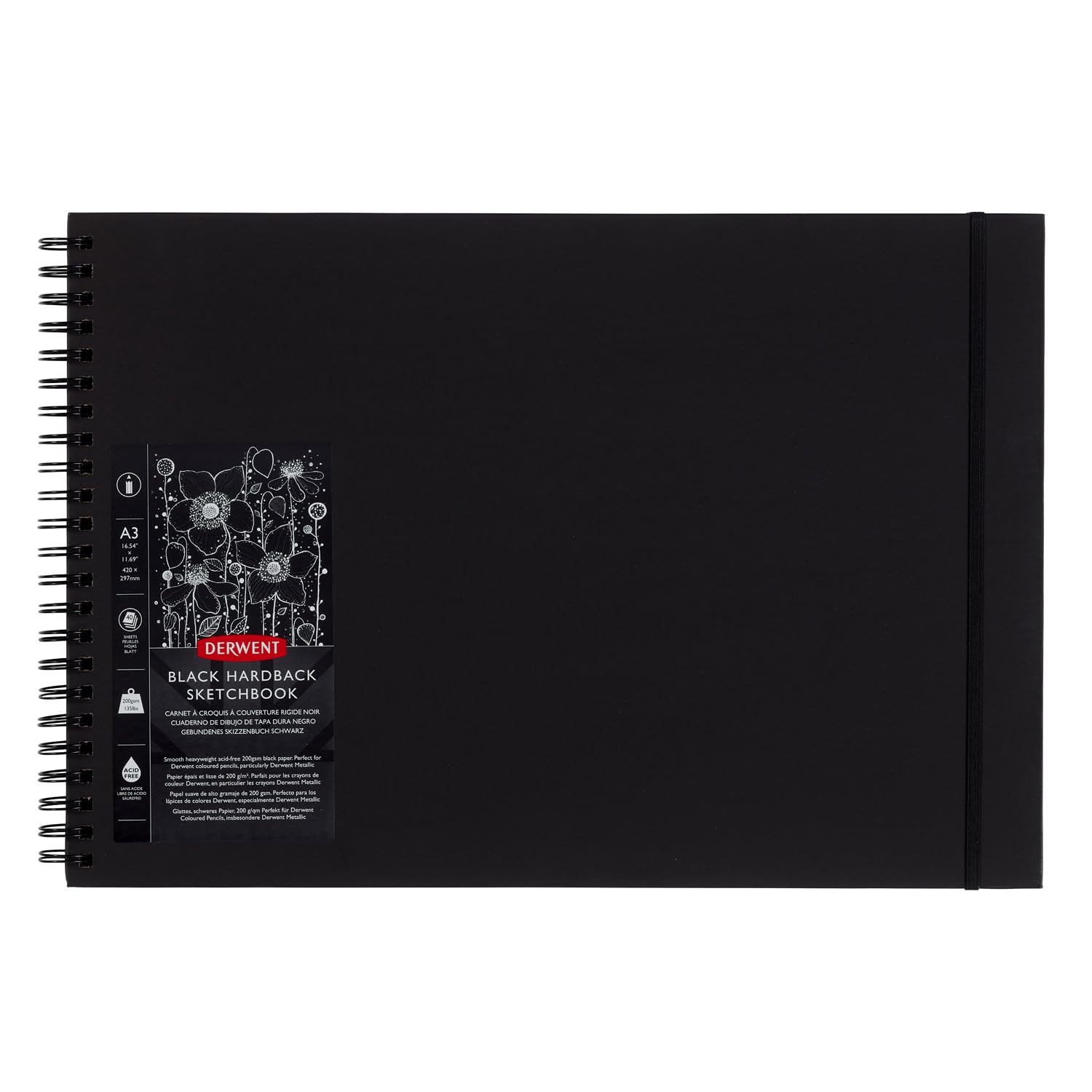 

Derwent Black Book Sketchbook A3 2300381 чорний