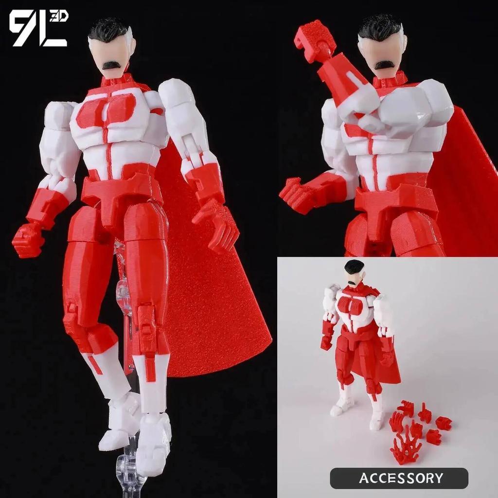 9L3D Printed Invincible Dummy13 Titan Lucky13 Invulnerable Mark Toy Collectible Figures As Gift For Kids Birthday Children's Day