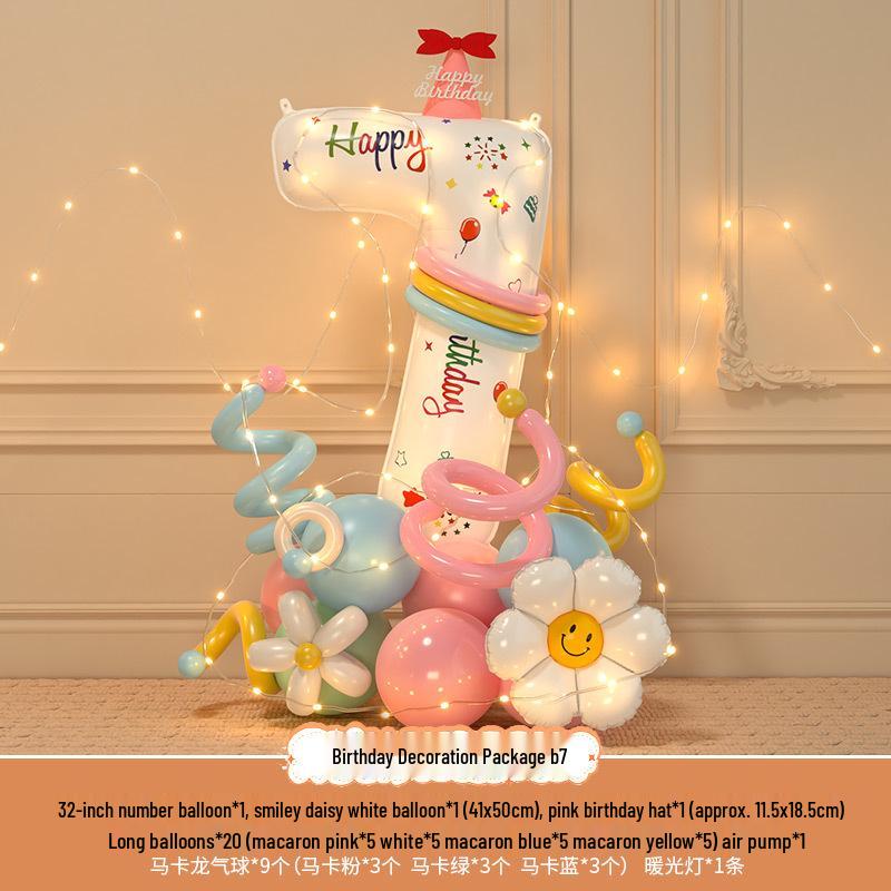 Accessori fotografici per il 3° compleanno del bambino: Palloncini e Decorazioni Numeriche