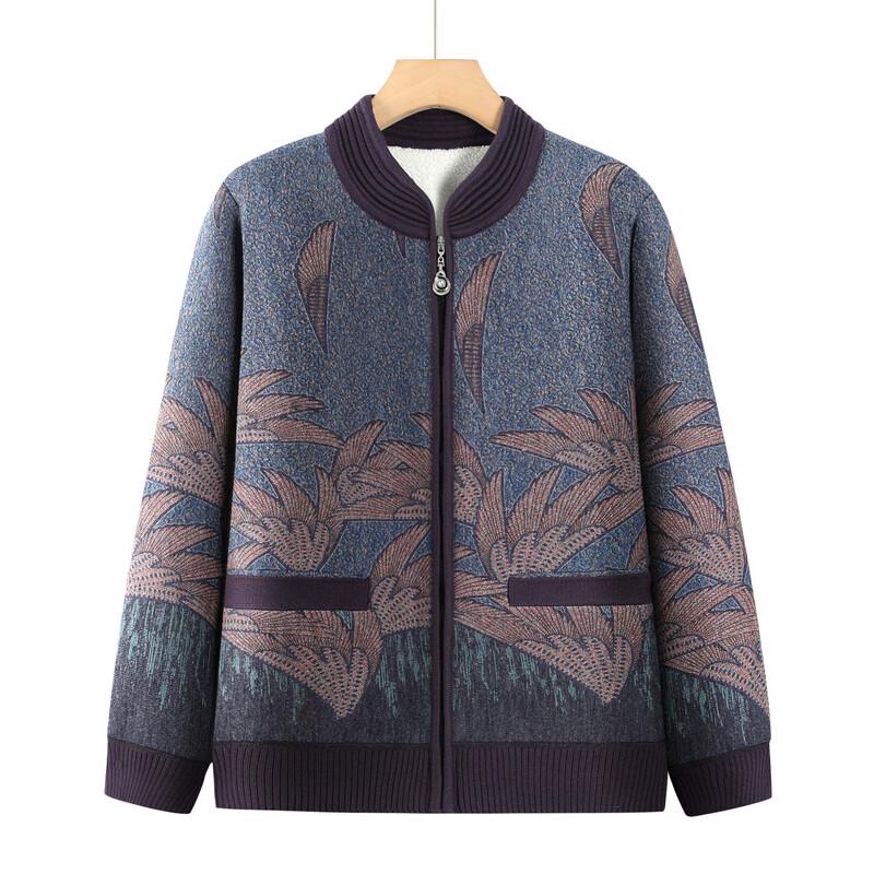 Hodo Women's Thermal Fleece-Lined Zipper Cardigan