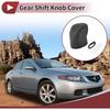 1 Set Gear Shift Knob Cover for Acura TL 2009-2014 Stick Shifting Handle Protector Black Faux Leather