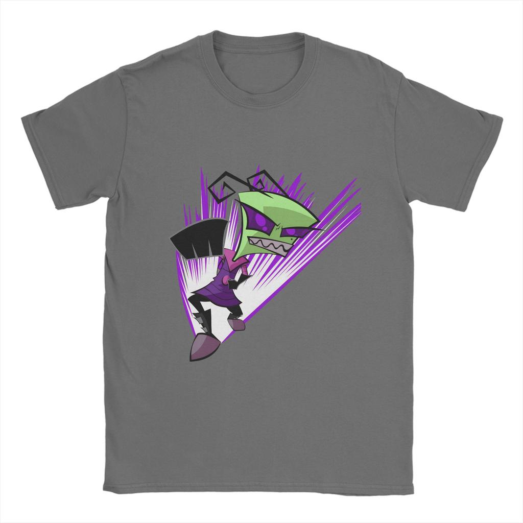 Oversized T-Shirt Summer Invaders Zims Leisure T Shirts  Cotton Tee Shirt for Man Y2K Funny Design Short Sleeve Tees