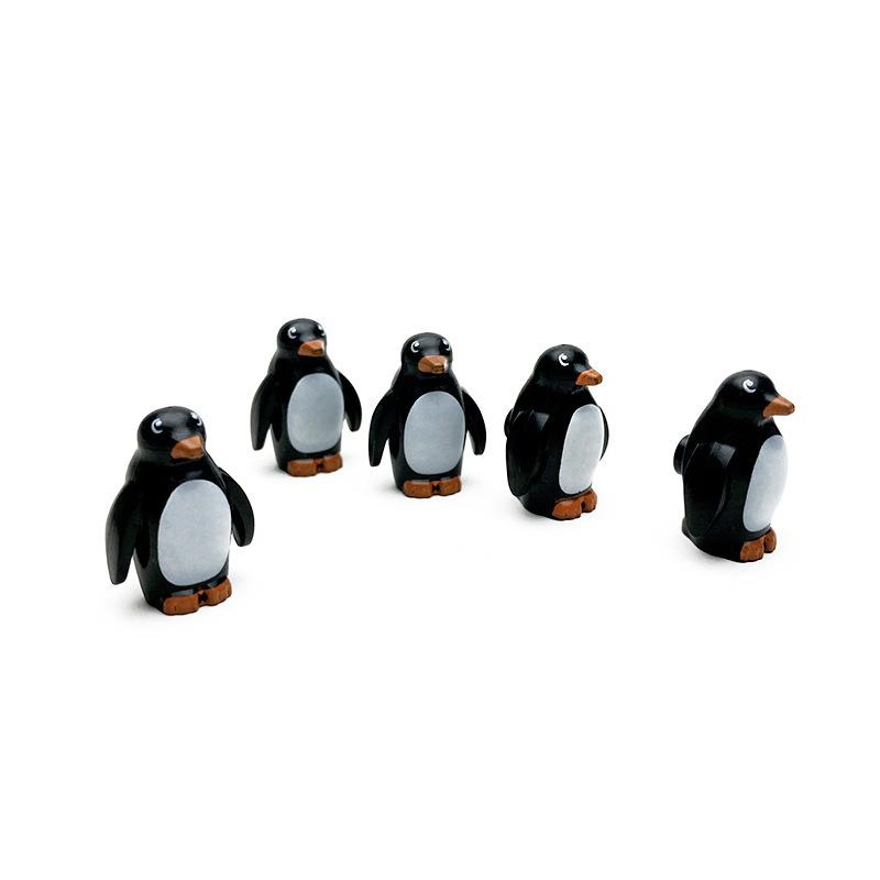 Antarctisch IJs en Sneeuw IJsland Thema Park Scène Bouwsteen Set Pinguïn Dier Assemblage Speelgoed Als Kerstcadeau black