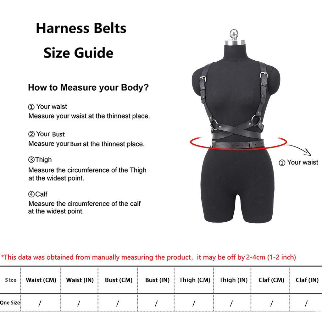 Women Fashion Belt Punk Rock Belt Corset Harness Suspenders for Women Bondage Belt Decorative Belt Gothic Clothing Accessories