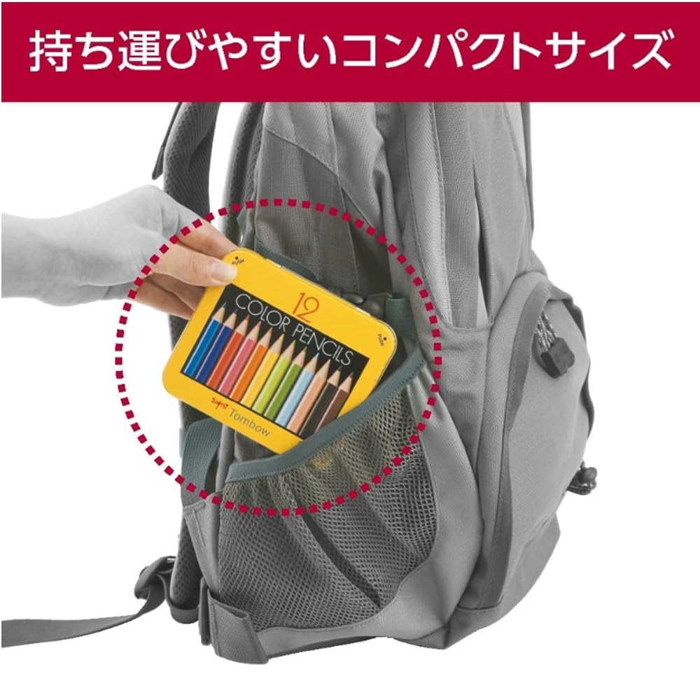 Tombow Mini Colored Pencils NQ 12 Colors with Sharpener BCA-151
