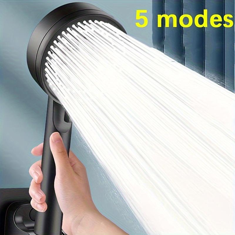 5 Mode Pressure Boost Shower Head Multifunction Adjustable Large Water Yield Shower Nozzle Massage Shower Bathroom