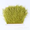 8-10Cm Ostrich Trim Khaki Feather Ribbon Fringe For Sewing High Quality Plumas Crafts Costumes Party Decoration