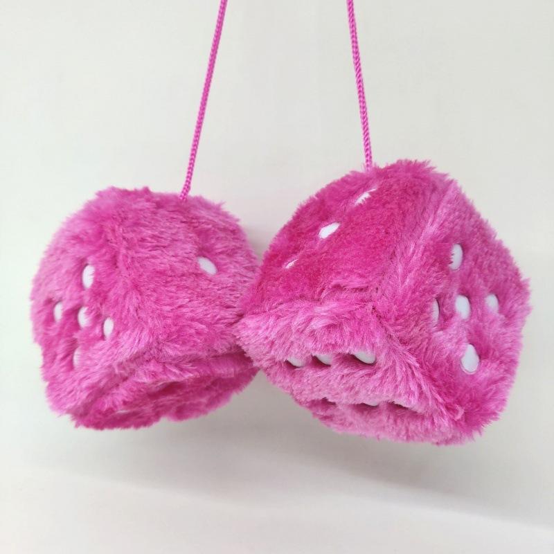 1 Paio di Pendenti alla Moda per Specchietto Auto Dadi di Velluto Modello Creativo per Auto Decorazione Appendiabiti per Casa Cubo Accessori per Styling Auto