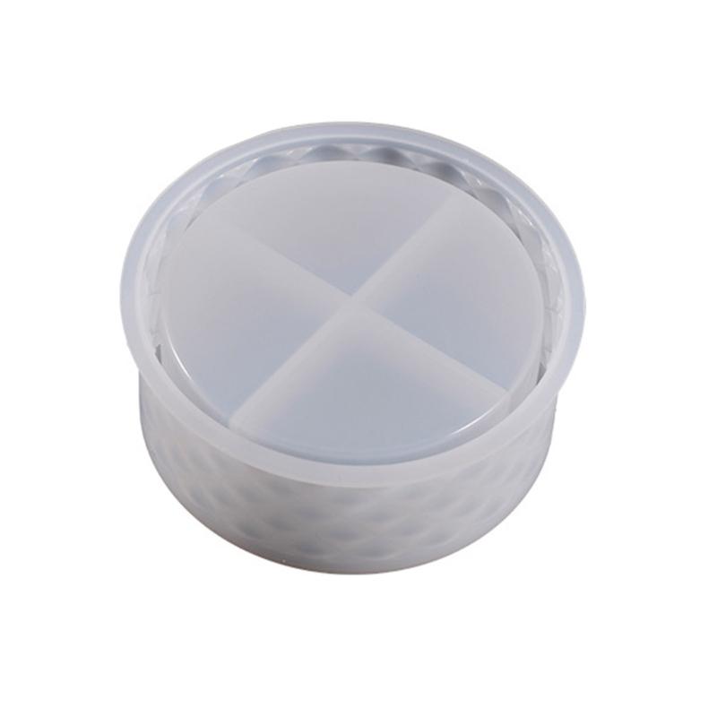 

Diamonds Resin Box Molds with Lids,3D Jar Silicone Mold,Trinket Storage Container Box Mold for Resin Casting Home Decors