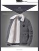 Men's 2025 Corduroy Lamb Wool Coat - Velvet Lined Cotton Winter Jacket
