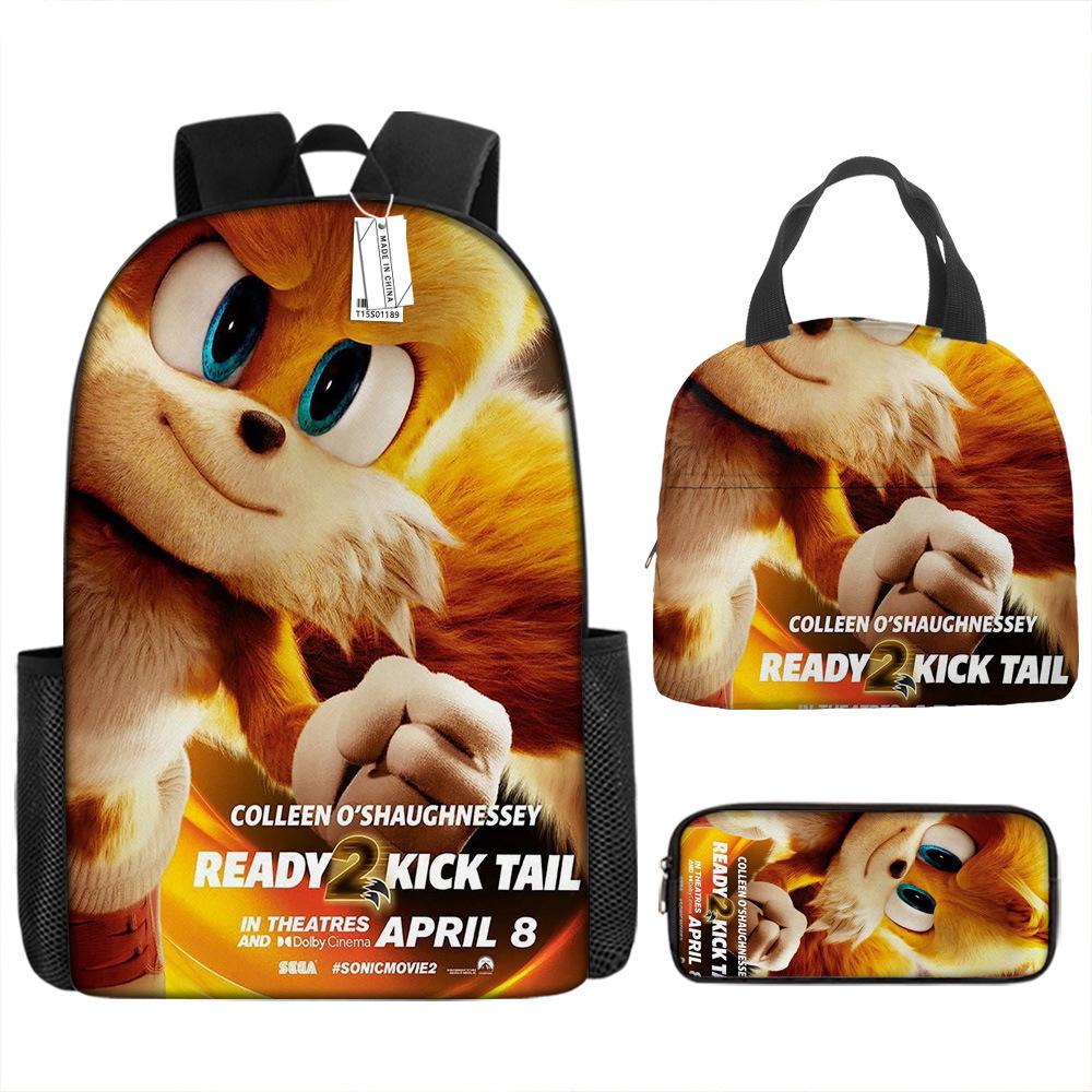 Backpack Trend Backpack Anime Large Capacity Elementary School Bag Lunch Bag