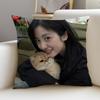 Sweet SShen YueS Cushion Cover Breathable and skinfriendly linen pillowcase square removable and washable cushion