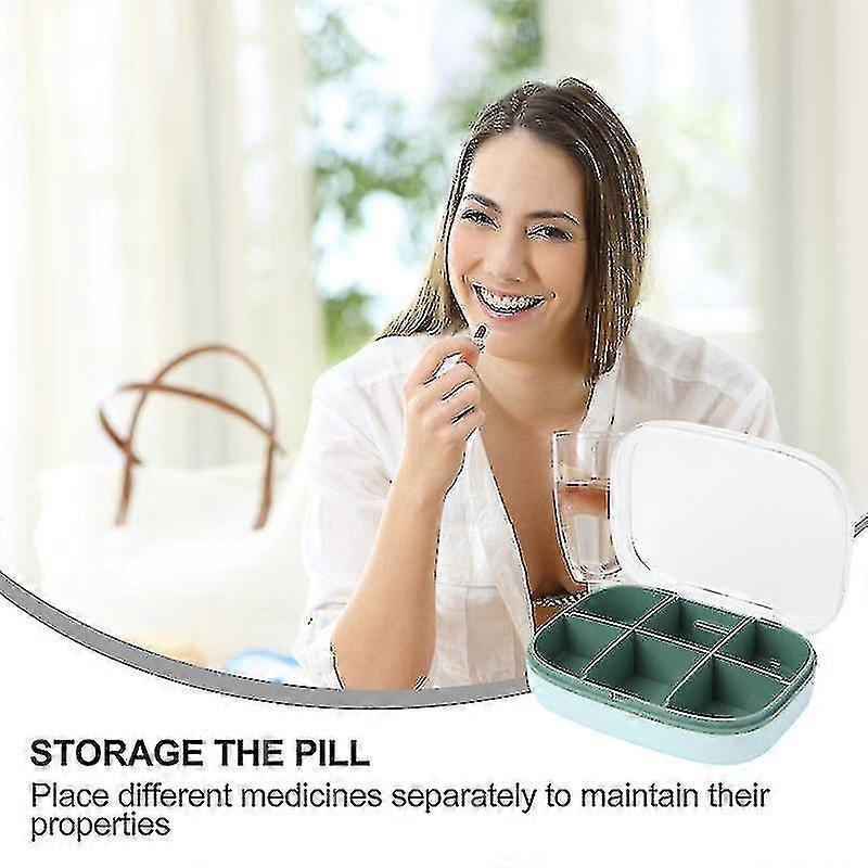 Travel Pill Box Weekly Pill Container Lar Pill Case Stora Izer