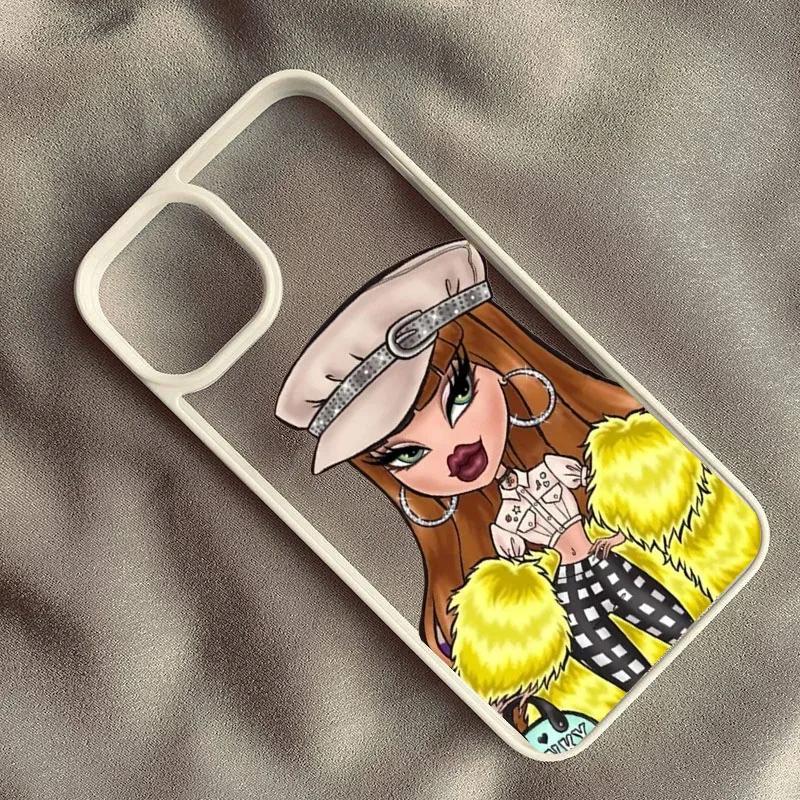 Lovely Doll Bratz Phone Case For IPhone 15 14 Pro MAX 11 13 12  X XR XS 7 8 Plus Fashion Girl Shockproof Hard Cover Clear Bag