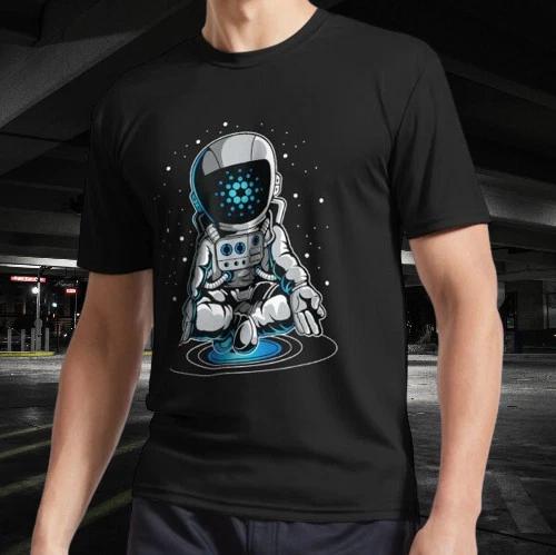 Cardano cryptocurrency T-Shirt Funny Size Mode American T-shirt XL