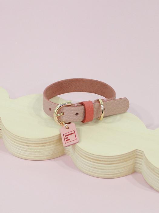 MAISON DE MIU Petsnal Color Leine Pink/Koralle