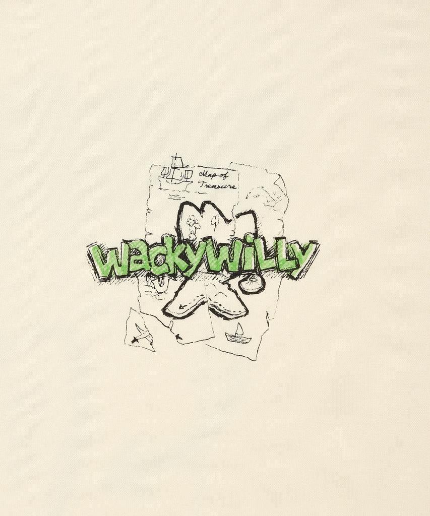 WACKY WILLY Kiki'S Island Graphic Short Sleeve T-Shirt Cream