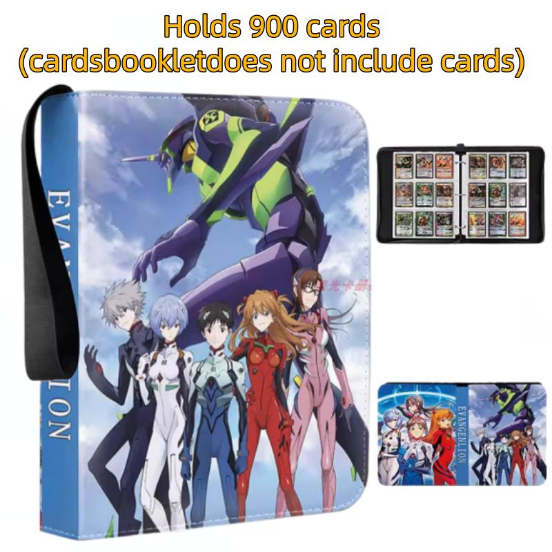 400pcs/900pcs EVA Card Neon Genesis Evangelion Card Album Book Folder Anime Collections Zipper Cards Binder Holder Toy Gift
