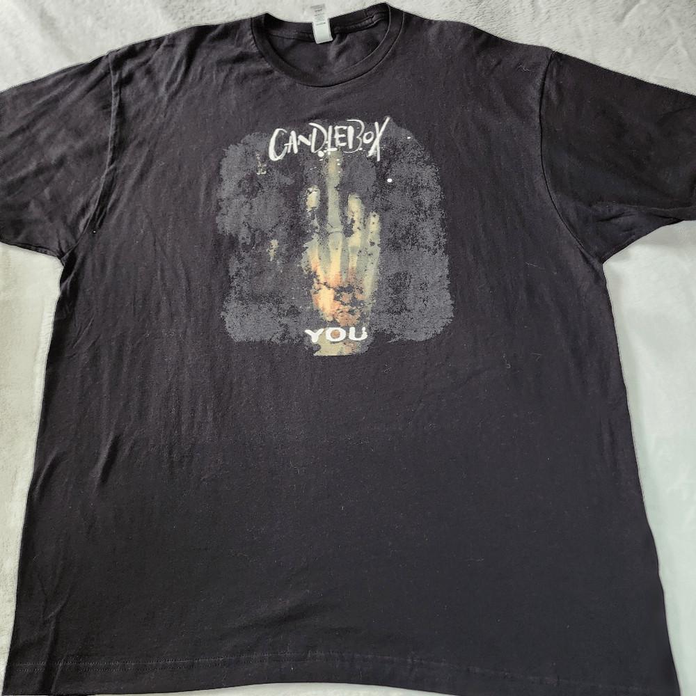 

Tultex Candlebox F You Black Tshirt With Graphics Double sided Reprint PA7385 Unisex T-Shirt S