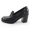 Great HERMES pumps Dauphine 70 moccasins Constance leather loafers black 36 Used