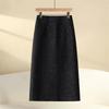 Lux Women's Sequin Tweed French-Style Wool Skirt for Autumn/Winter 2025