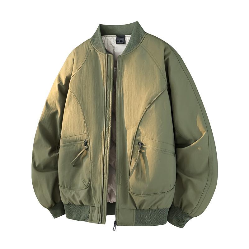 Down Jacket% White Duck Down Men's Winter Anti-wrinkle Flying Baseball Collar Jacket Men's Cold-resistant Jacket