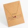 Minimalist and Exquisite Birthstone Women's Necklace Pendant Stainless Steel Plated 18K Gold Birthstone Jewelry Gift Necklace