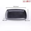 Melamine Plates Sushi Plate Rectangle Black Plastic Dinner Plate Kitchen Tableware Commercial Rotisserie Side Dishes