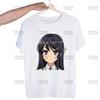 Mai Sakurajima Rascal Does Not Dream of Bunny Girl  Unisex T Shirt New O Neck Cotton T-Shirt Designer Tshirt Tops Tees Shirt