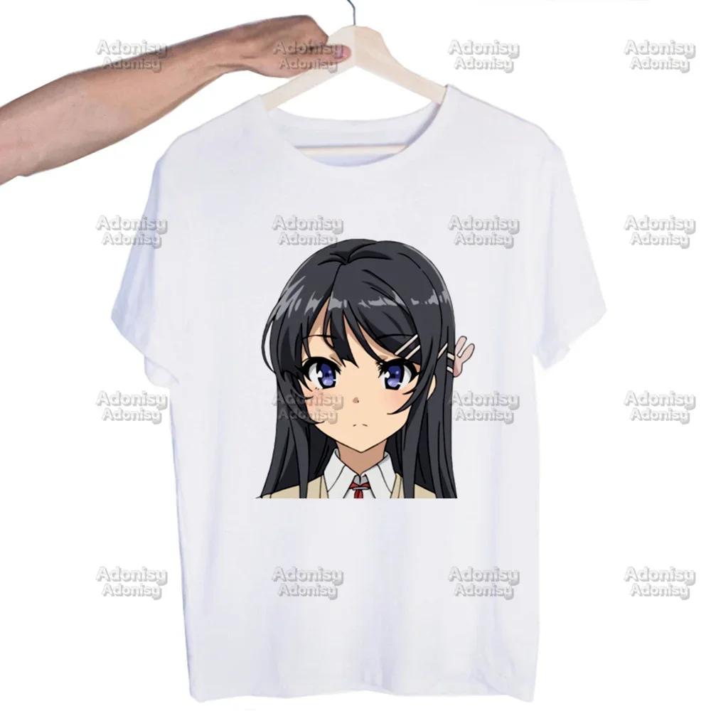 Mai Sakurajima Rascal Does Not Dream of Bunny Girl  Unisex T Shirt New O Neck Cotton T-Shirt Designer Tshirt Tops Tees Shirt