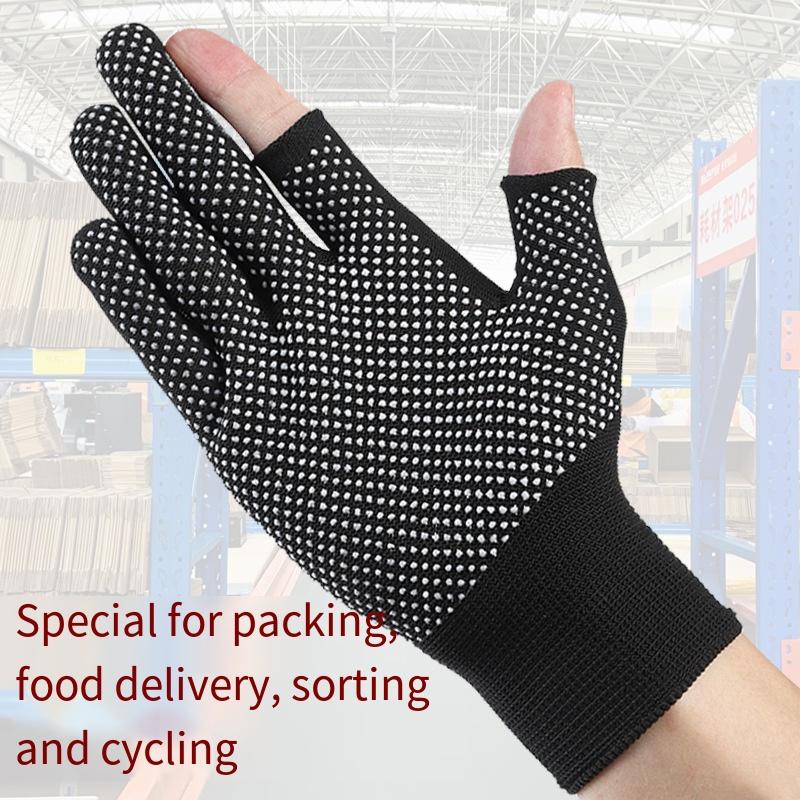 1Pair of Special Gloves for Men and Women, Two, Three Five Fingers, Work, Labor Insurance, Wear-resistant and Non-slip Riding, Durable and Lengthened
