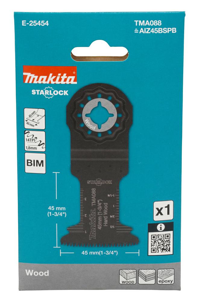 Makita Mt Brzeszczot Do Cięcia Wgłębnego Bim 45Mm X 45Mm 14Z C Tma088