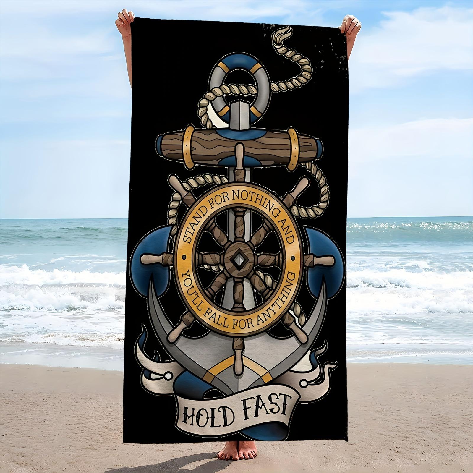 

Patterned Oversized Microfiber Beach Mat, Highly Absorbent for Travel Swimming Pool Diving Surfing W40*H60(CM)
