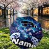 Custom Name Personalized Cosmic Bot Crew Print Umbrella, Auto Open Close, 8‑Rib Sturdy Frame, Commute Camping Hiking Use, Birthday Gift