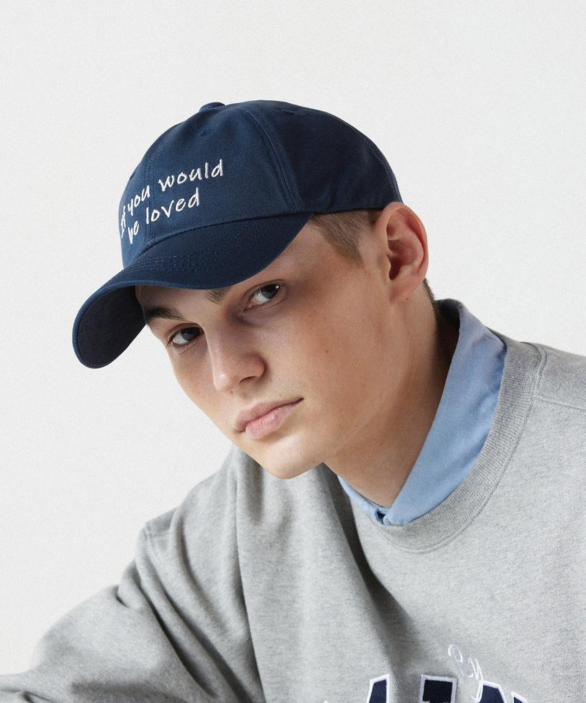 CALONE If You Would Be Loved Cotton Ball Cap Navy