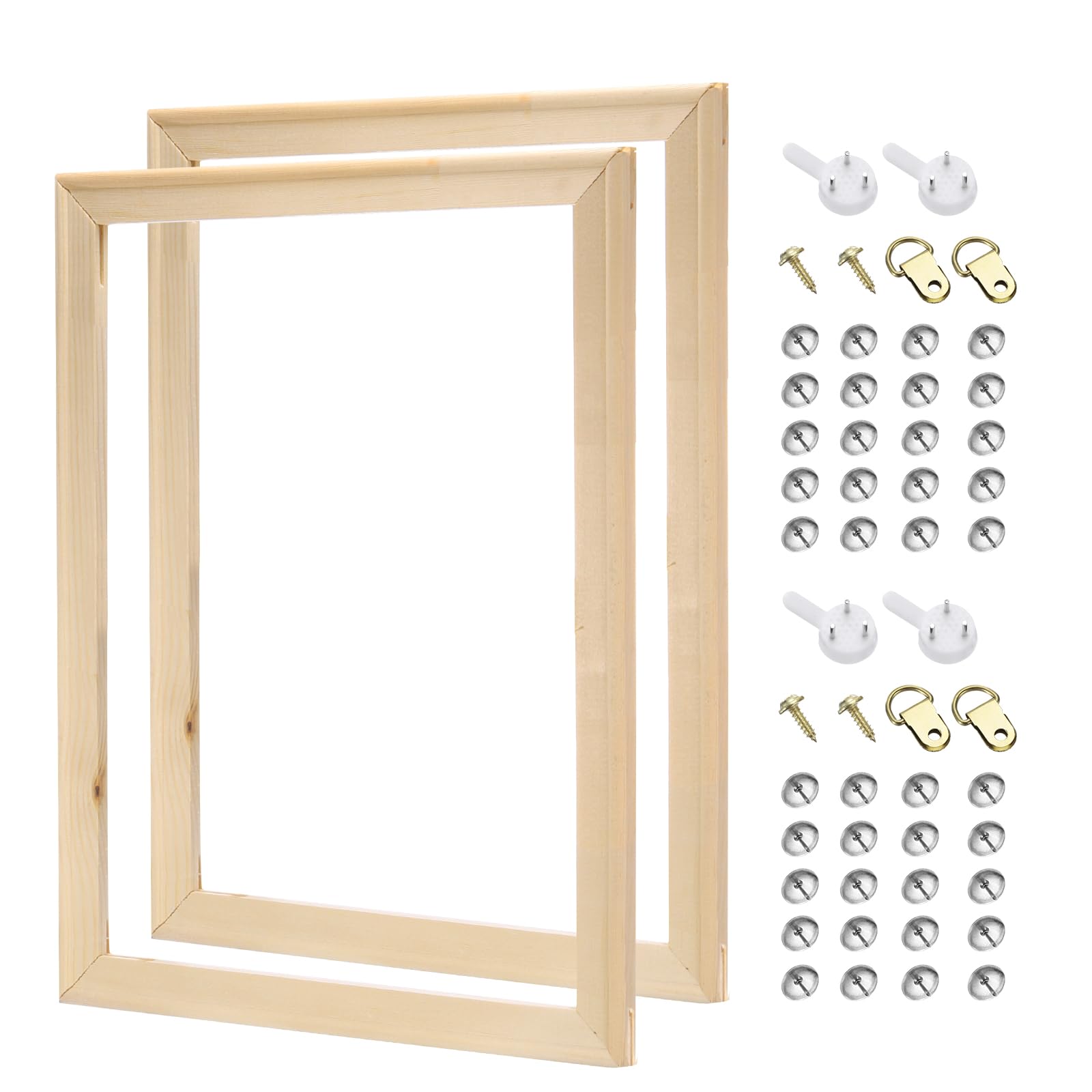 

PATIKIL 14x11 inch Canvas Stretcher 2-Piece Set DIY Detachable Wooden Frame Kit (Art Accessory for Oil Paintings, Posters, Photos, and Number Painting