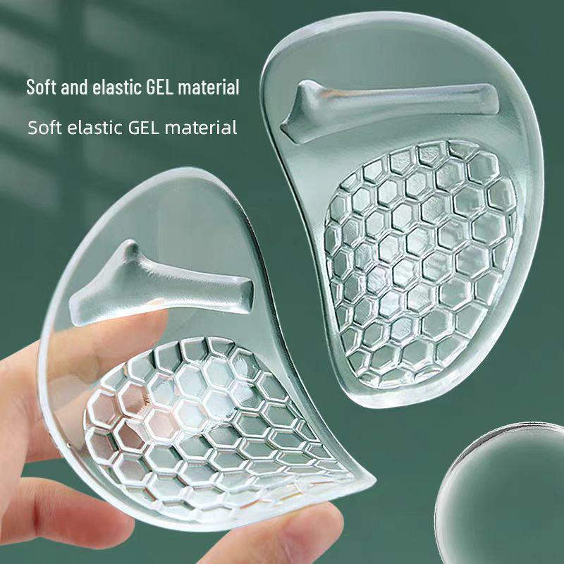 Damska Niewidoczna Silikonowa Wkładka na Śródstopie Przeciw Pęcherzom do Butów na Obcasie - Antypoślizgowa i Regulowana Rozmiarowo