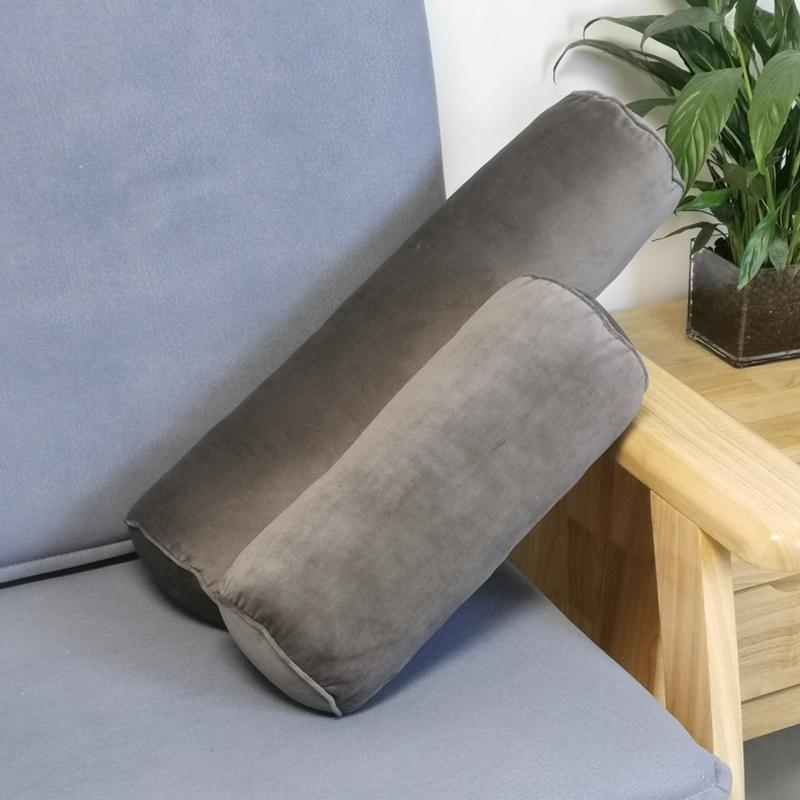 1PC Velluto per Massaggio SPA Copertura Cuscino Rullo Lungo Cervicale Cuscino Federa 15*40cm Con Cerniera Cilindro Rotondo