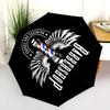 1PC Barber Shop Adventure Automatic Umbrella - Suitable Travel Outdoor Portable Umbrella Birthday Gift Daily Essentials