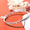 Douyin Live Women's Silver-Plated Peace Blessing Bracelet - Fashionable and Versatile Gift for Girlfriend