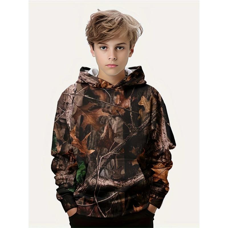 

Дитяча толстовка для хлопчика з 3D камуфляжним візерунком і капюшоном. Модні толстовки з довгими рукавами на весну-осінь. Толстовка для хлопчиків із капюшоном Chico Sudadera 160