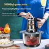 5L Electric Meat Grinder & Food Processor: Multifunctional Stainless Steel, Ideal for Garlic, Chili, and Household Use