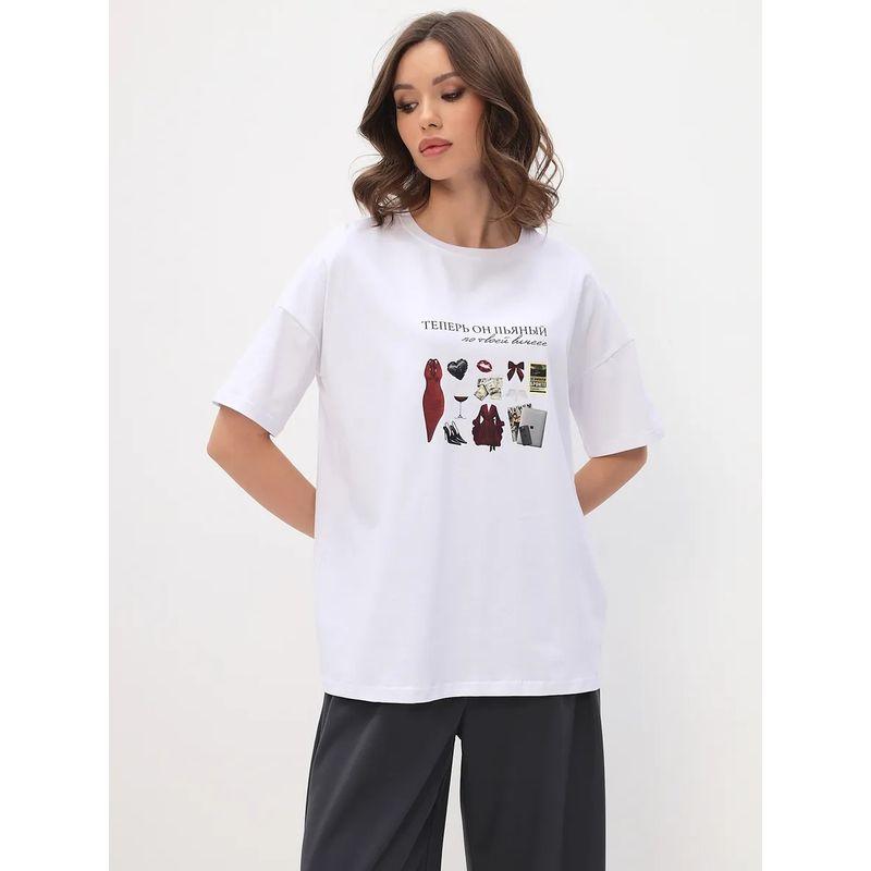 Western Style New Fashion Casual Loose Print Short sleeve T-shirt Top Printed Cotton T-shirt