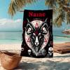 Custom Name Ultra-Soft Beach Towel with Goat Theme,Ideal for Pool - Camping, Diving - Perfect Travel Essential, Vibrant Beach Towel.