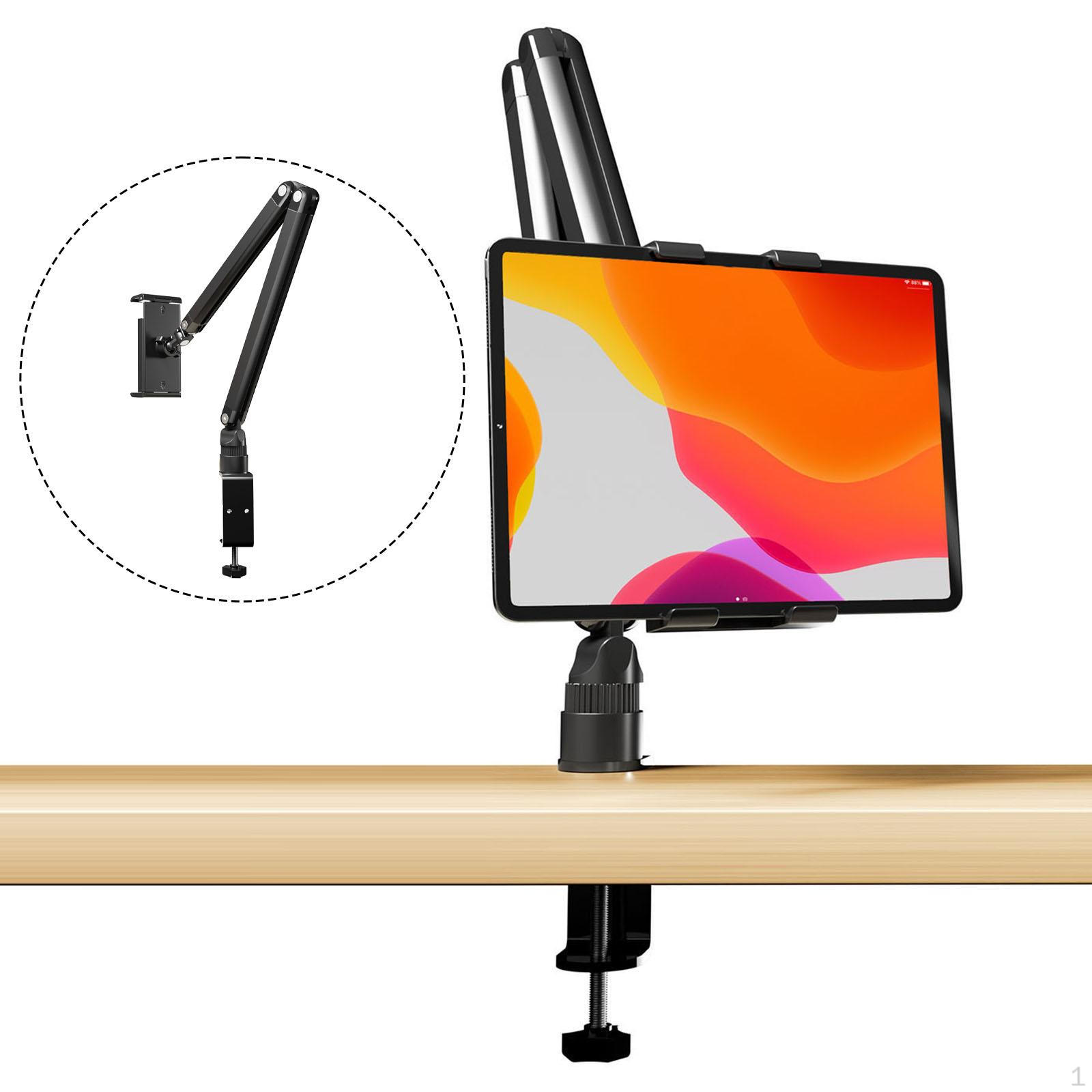 

Подставка-держатель для планшета для стола, настольный держатель для телефона, крепление-рука, вращающийся, портативный, прочный, многоцелевой, алюминиевый