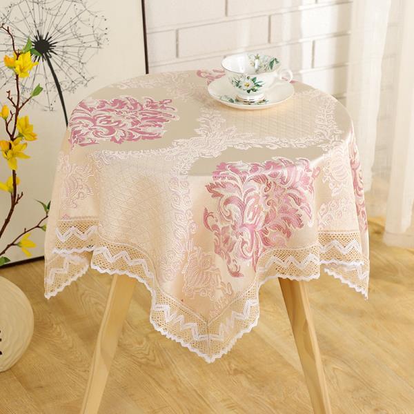 Household Minimalist Dining Table Cloth Countryside Style Small Round Table Cover Rectangular Floral Lace Universal Tablecloth